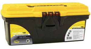 Ящик для инструментов ТИТАН 13" черный с желтым (1/12)