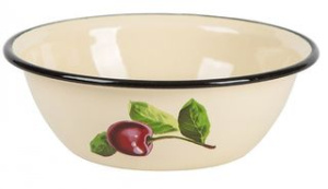 Миска 0,8л с/дек (слоновая) эмаль(20)