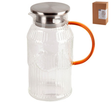 Кувшин 1600мл с крышкой фильтром (индивид.уп) бор.стекло (1/24)