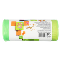 Мешки мусорные 30л, 20шт, с завязками, рулон (30/30)