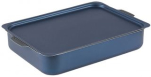 Противень прям 230*300*61мм мет/кр, 2 руч, с АП Сатин ТМ Калитва алюм.(10)