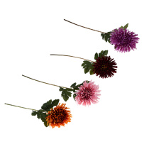 Хризантема искусственная, 71 см, пластик, ткань, 4 цв LADECOR (1/12)