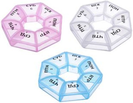 Блок д/таблеток 8,5см "Неделька" (пластик) (1/12/720)