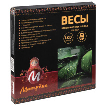 Весы напольные электрон 26*26 см Матрена MA-032A (стеклянная поверхность, 150кг) (1/10)