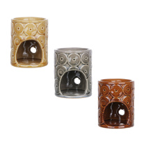 Аромалампа керамическая, 6,5x6,5x8.2см арт.3-2 (3цв) (1/144)