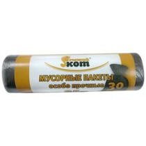 Мешки для мусора  30л (25шт./рул.) Особо Прочные ПНД (черные) "Рыжий кот" (50/50)