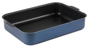 Противень 270*350*63мм ТМ Калитва Сатин АП мет/кр, 2 руч алюм.(1/5)