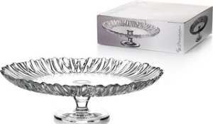 Блюдо Avrora 205мм  h=68см d=20,5 см на ножке стекло(1/6)