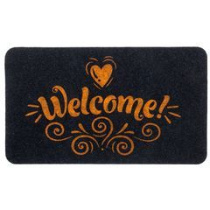 Коврик 45*75см "Familia"  "Welcome" SUNSTEP (полиэстер,ТПР)(15/15)