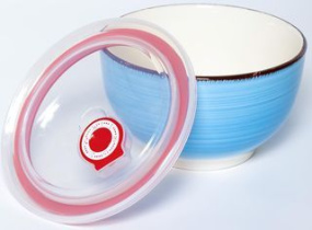 Салатник 140мм 750мл аэрография МАЛЬДИВЫ с/кр (кер) (6/36)