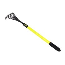 Грабли садовые телескопические 77-103х12см, 9 зубьев, металл, пластик INBLOOM (6/24)