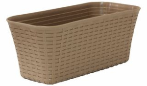 Ящик балконный  400мм "Ротанг" Бежевый ротанг (1/10)