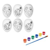 Пасхальный набор для раскрашивания с акриловыми красками 6 штук, пенопласт, 5 цв (10/360)