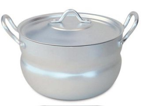 Кастрюля  1,7л мет/руч, мет/кр, сфер ТМ Калитва алюм.(12)