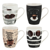 Кружка 350мл "Кофемания" (фрф) (4цв) (12/48)