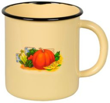 Кружка 1,0л с/дек эмаль,металл.(1/12)