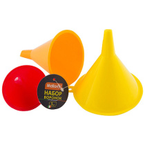 Набор воронок 3шт 11*10,5*10см d 10,8 и 7 см.(1/24)
