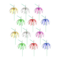 Набор трубочек д/напитков, 12 шт, с фольгир. декором, d0,5, 24 см Капитан Весельчак (12/480)