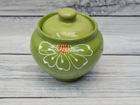 Горшочек "Русский" 0,85л 1сорт Ромашка зеленая (12) 