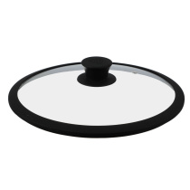 Крышка стекло/силикон с ручкой, 26см BY COLLECTION  (12/12)