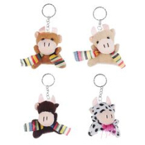 Брелок мягкий, полиэстер, 7х6см, 4 вида,СНОУ БУМ (1/16)