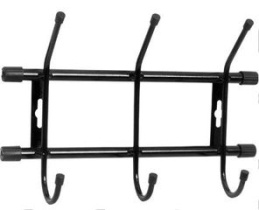 Вешалка настенная 3 крючка 284*188см (чёрный) (1/5)