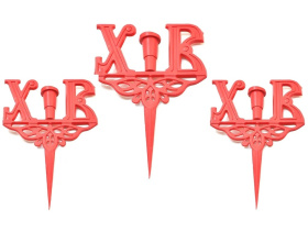 Подсвечник для кулича/пасхи (набор 3шт) (пластик) (1/250)