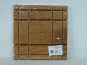 Подставка под горячее "Прорезная" 15*15см (бук) (1/10)