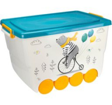 Ящик для игрушек ОКТО 50л "Медведь" пласт.(1/3)