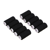 Нитки полиэстер, намотка 200м, черные, плотность 40 (10/10)