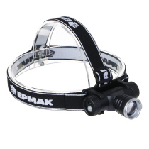 Фонарь налобный CREE XPE LED, 4реж, 1200мАч, 8,3х3,8х7,3см, USB кабель, пластик ЕРМАК (1/10)