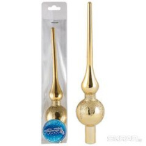 Верхушка "Пика" 20см цвет золотой пластмасса (1/120)