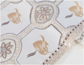 Клеенка столовая 1,32м*22м EASY LACE (цена за 1м/min 22м) (1)