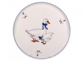 Блюдо для пиццы 300мм ГУСИ фарф.(5)