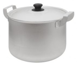 Кастрюля  4,5л мет/кр, мат., мет/руч, цил. ТМ Калитва алюм.(12)