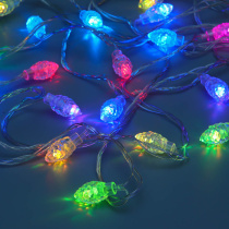 Гирлянда эл. вьюн 4м, 20LED, мульти в диоде/RGRB, перелив, ПВХ прозр, 220B СНОУ БУМ (1/1)