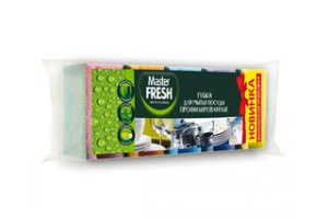 Губки для мытья посуды профилированные 5шт Master FRESH (1/36)