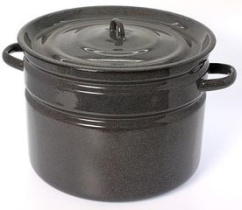 Бак 16л (коричневый ряб) эмаль(2)