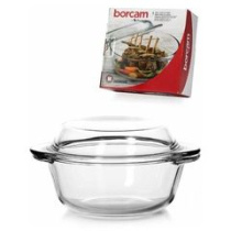 Кастрюля Borcam 2100мл с кр. (жар.стекло) (1/4)