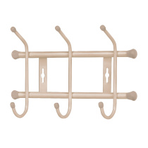 Вешалка настенная 3 крючка 285х180х67 (бежевый металлик) (1/5)