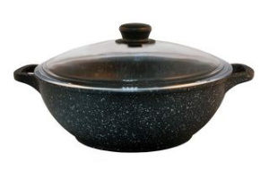 Казан 280мм 4,0л литой ст/кр АП ТМ Традиция Гранит алюм.(1/4)