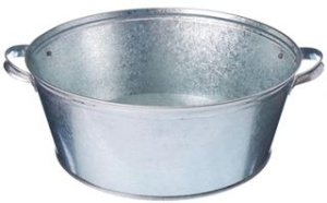 Таз 13л круглый оцинк, сталь. (1/5)