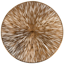 Салфетка сервировочная (плейсмат)  "Аjouré" (бронза) d=38см,пласт. (4/180)