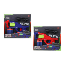 Бластер "Меткий выстрел" с мягкими пулями,12 пуль,ABS,25х20х8 см,2диз ИГРОЛЕНД (1/48)