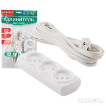 Удлинитель 3роз/7,0м, ENGY "Эконом" (ШВВП 2*0,75)ПВХ,медь (1/45)