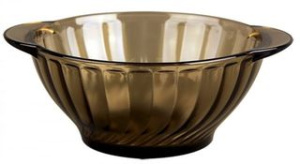 Бульонница 510мл с ушками "Elica" (дымч. стекло) (12/12)