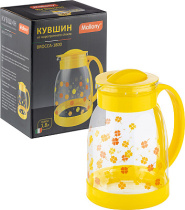 Кувшин 1,8л Mallony оранж с/к(жаропроч.стекло) (1/12)