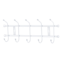 Вешалка настенная 5 крючков 484*180мм (белый матовый) (1/5)