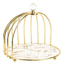 Блюдо сервировочное 26,5*26,5*21см "Белый мрамор" п/у (фрф) (8)