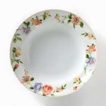 Тарелка 200 мм 250 см3 ф.653 "Идиллия" глубокая Тиффани фарф.(20)